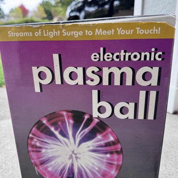Vintage Electronic Plasma Ball Light Sound Touch Clearline Concepts Works Box - Picture 10 of 15